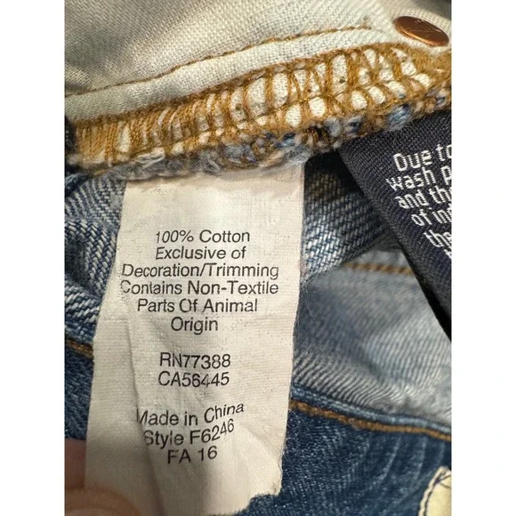 Madewell The Perfect Vintage Jean Women's Size 26 Distressed Denim High Rise - Picture 7 of 9